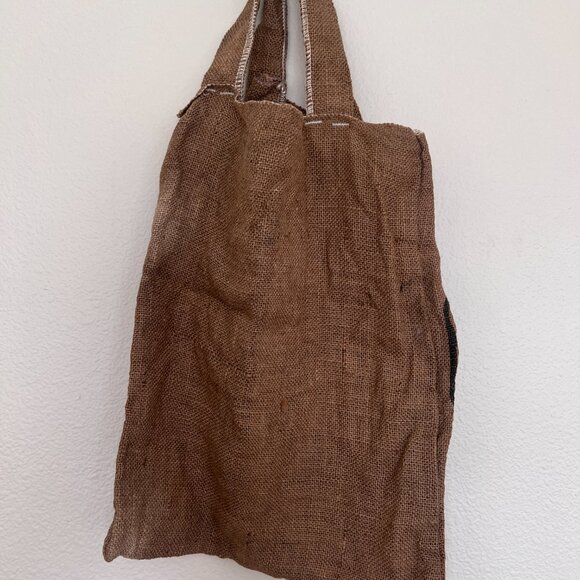 Vintage Mr.Peanut Burlap Tote Bag - Picture 6 of 6